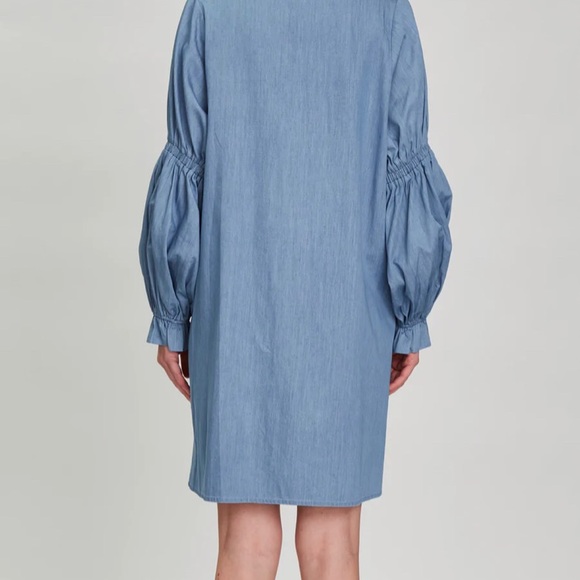 Rare Rora by Ashley Gill Lola light blue shirt dress - Picture 2 of 6